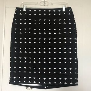 Black & White Pencil Skirt